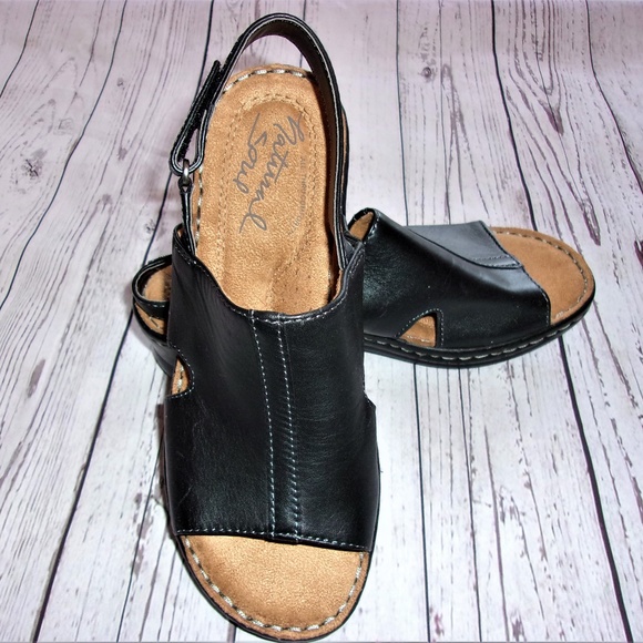 Natural Soul Shoes - Natural Soul 6 Black Sandals